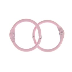 Scrapberry's album rings, 20 mm, pink, 2 pieces 