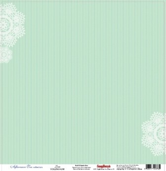Односторонний лист бумаги ScrapBerry's Послеобеденный чай "Кружево", размер 30х30 см, 180 гр/м2 