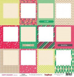 Double-sided sheet of paper Scrapberry's Winter holidays 