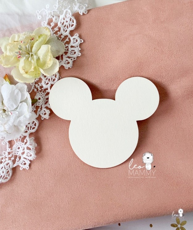 Blank for embossing LeoMammy "Mickey Mouse", size 10x8, 7cm