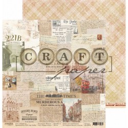 Double-sided sheet of paper CraftPaper Sherlock 