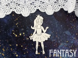 Чипборд Fantasy "Маленькая балерина 1452" размер 8,3*4,5 см