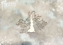 Чипборд Fantasy "Дерево 3055», картон 1,5 мм,  размер 13*9.5 см