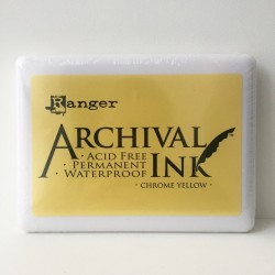 Архивные чернила "Archival Ink" от Ranger, цвет Chrome Yellow размер 12*17 см 