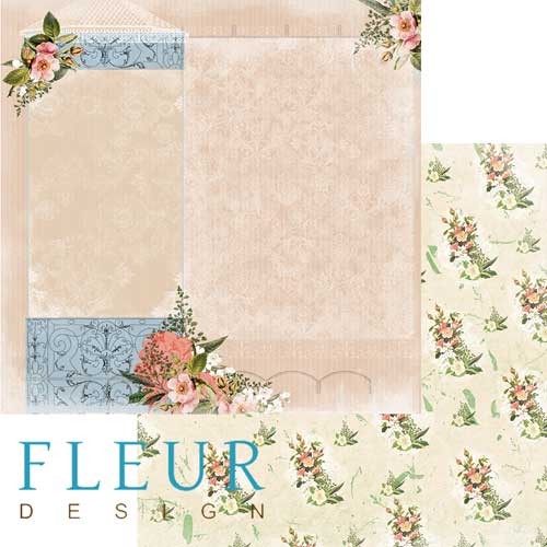 Двусторонний лист бумаги Fleur Design Краски осени "Письмо домой", размер 30,5х30,5 см, 190 гр/м2