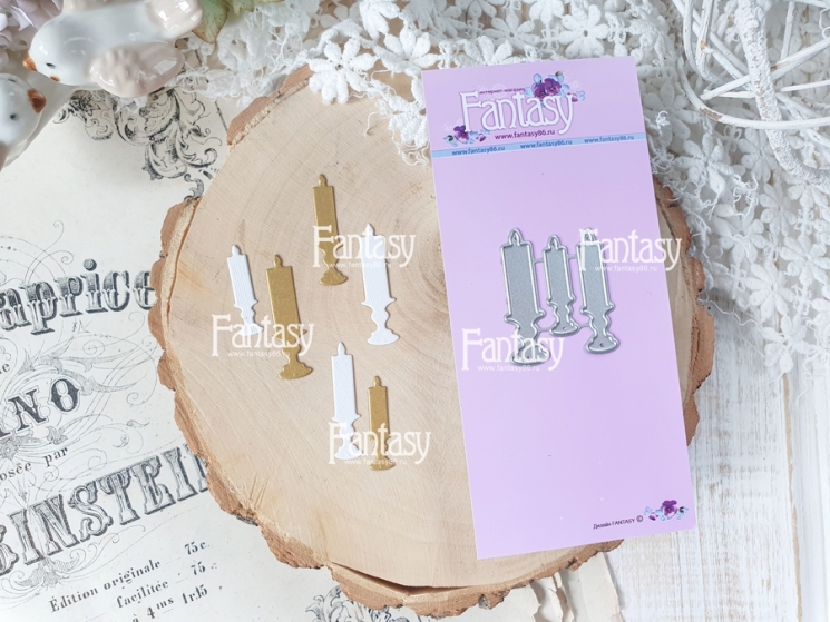 Fantasy cutting knife "Candles 1665"