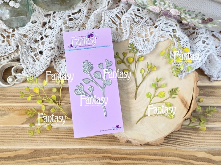 Нож для вырубки Fantasy « Ветка Золотое сплетение 1701», размер 5,5*7,5 см 