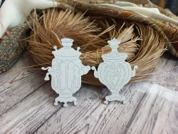 Чипборд FantasyScrap "Самовары", Fch-4022 размер 6,3*5,4 см