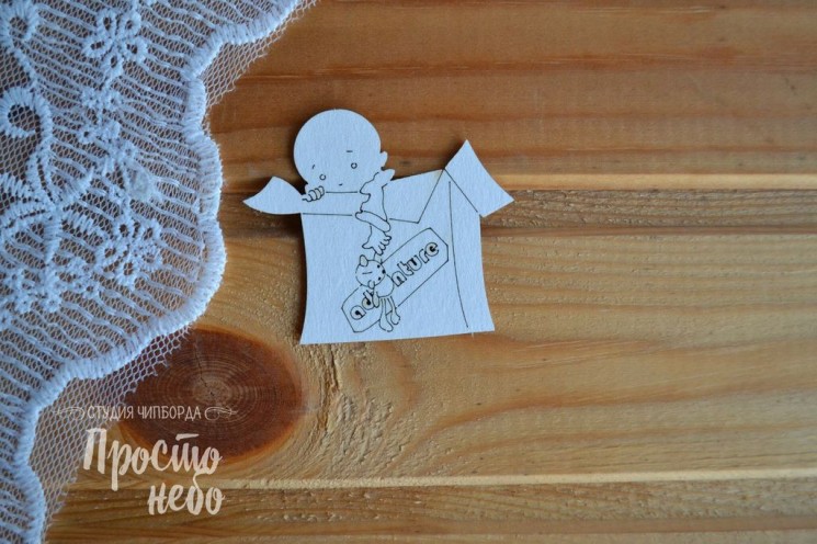 Chipboard Simply Sky "Kids-19", size 4x4 cm