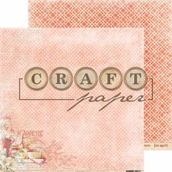 Double-sided sheet of paper CraftPaper Favorite recipes 