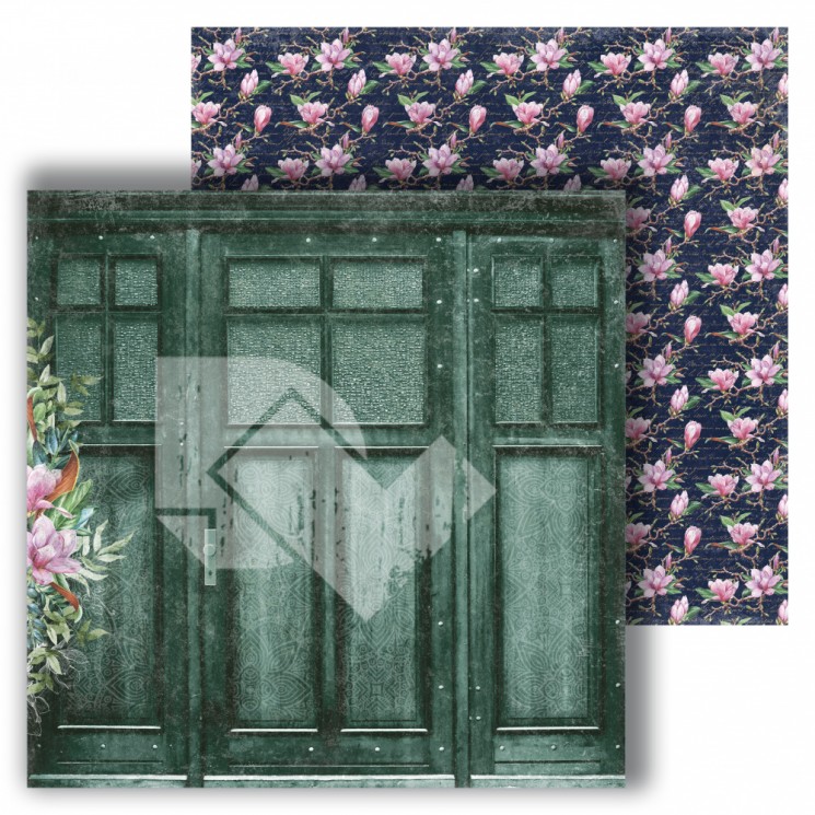Double-sided sheet of paper Dream Light Studio Magnolia "Doors", size 30, 48x30, 48 cm, 250 g /m2