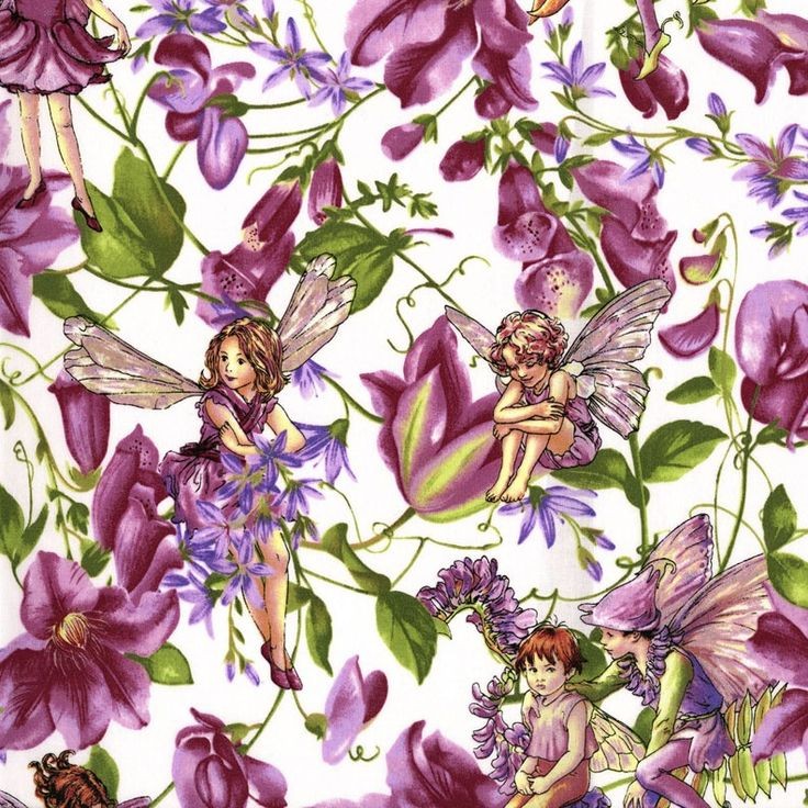 Michael Miller "Magic garden" fabric cut with glitter, 100% cotton, size 36X55 cm