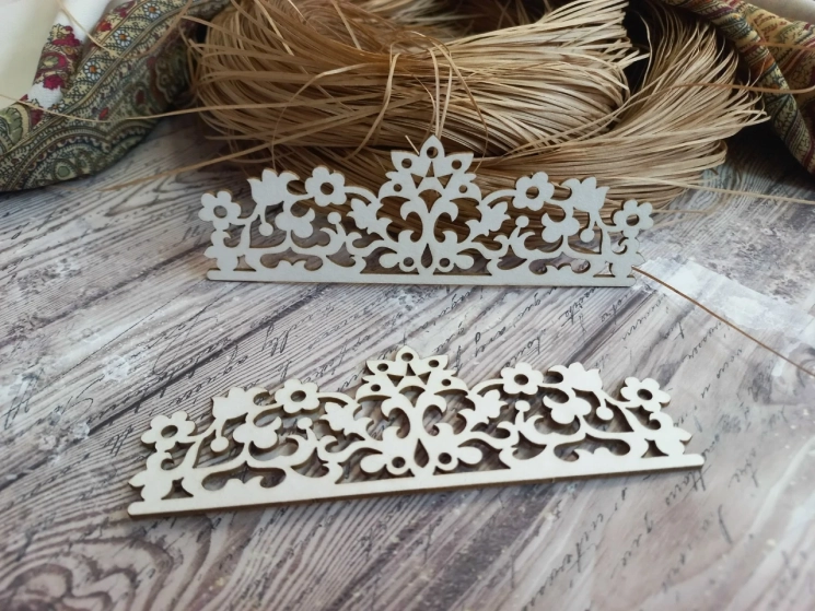 Чипборд FantasyScrap "Резной наличник", Fch-3965, размер 12*4 см