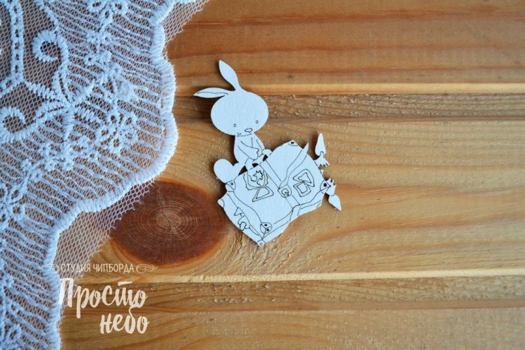 Chipboard Simply Sky "Kids-20", size 6x6 cm