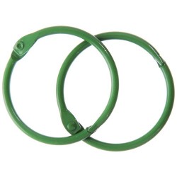 Scrapberry's album rings, 35 mm, green, 2 pieces