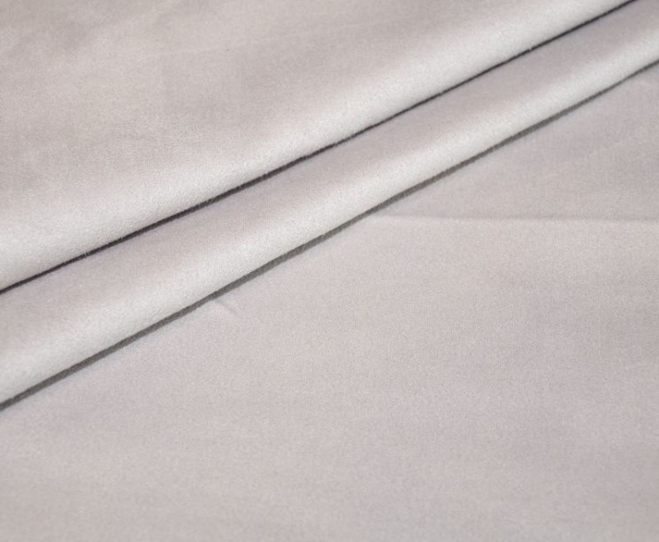 Искусственная односторонняя замша "Светло-серая", размер 50х50 см