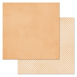 Двусторонний лист бумаги ScrapMania "Фономикс. Клетка. Медовая", размер 30х30 см, 180 гр/м2