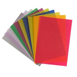 A4 color tracing paper set, 10 sheets, 10 colors, 21X29 cm