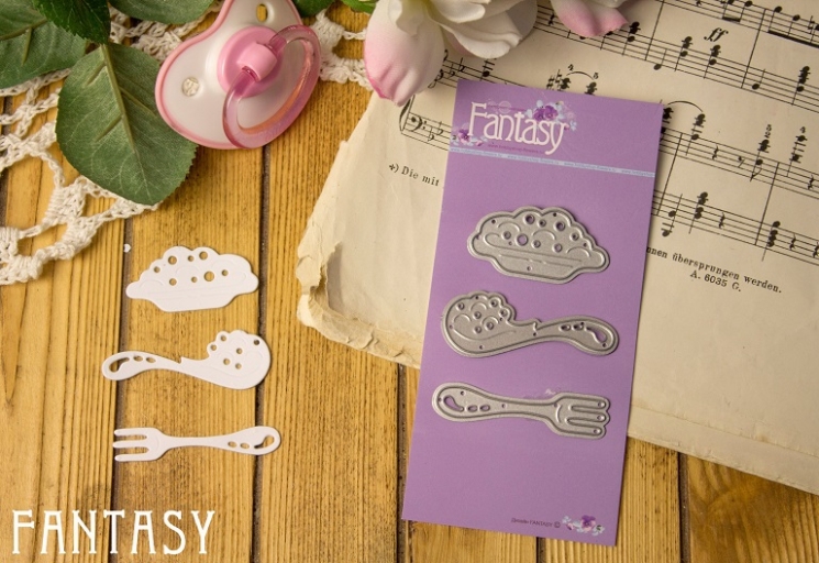 Нож для вырубки Fantasy "Каша", размер от 1,3Х5 до 2,2Х5 см