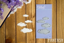 Ножи для вырубки Fantasy "Облака", размер от 2,2*0,9 см до 4,5*2 см 