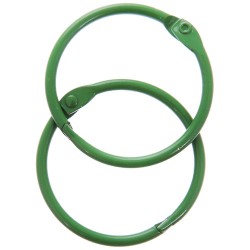 Scrapberry's album rings, 40 mm, green, 2 pieces
