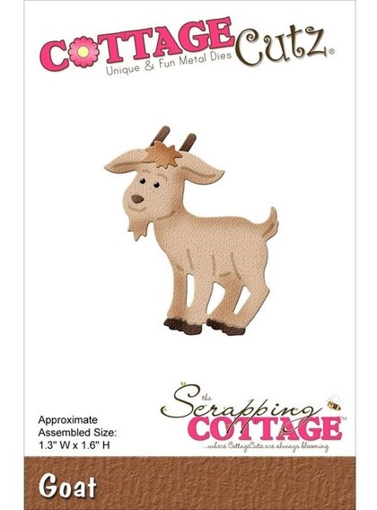 CottageCutz "Goat" cutting knife, size 3, 3x4 cm