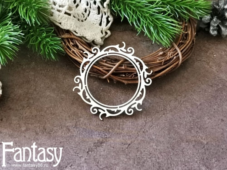 Чипборд Fantasy "Рамка 3714", размер 7,1*6,4 см 