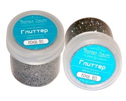 Glitter Fabrica Decoru color Black silver, 20 ml