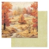Двусторонний набор бумаги 30,5х30,5 см "Художница Осень", 12 листов, 180 гр (ScrapMania)