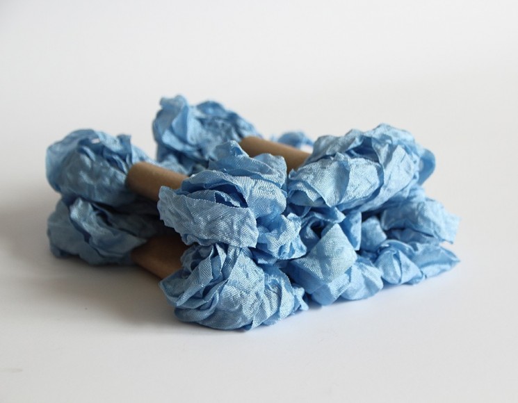 Shabby ribbon "Baby Blue", width 1.5 cm, length 1 m