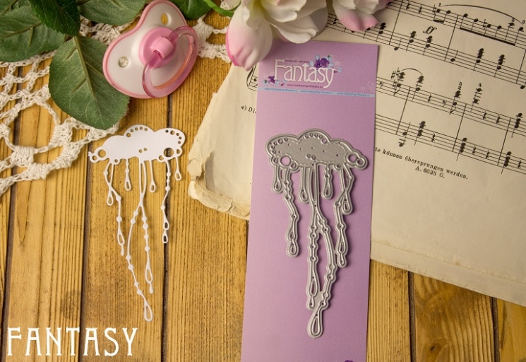 Нож для вырубки Fantasy "Дождик", размер 10.3Х4.9 см