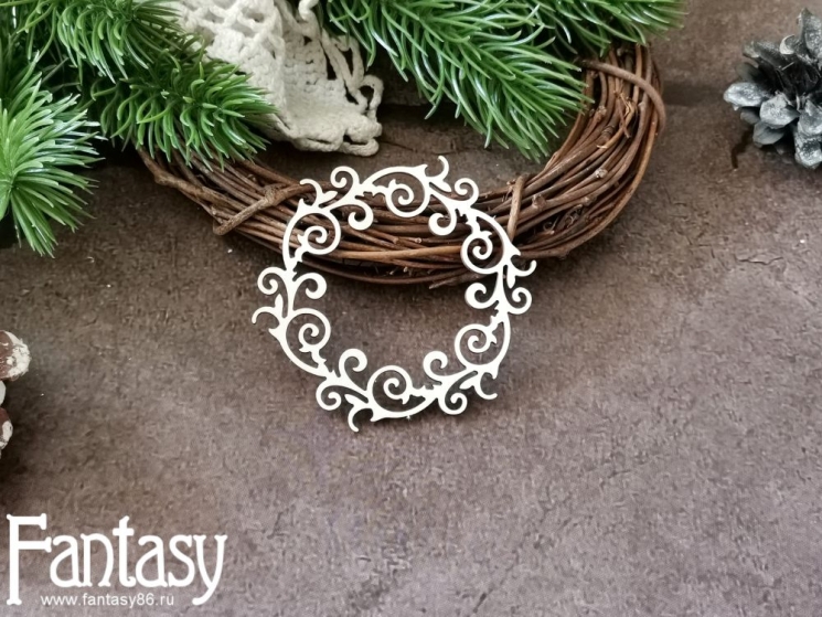 Чипборд Fantasy "Рамка 3712", размер 6,8*6,4 см