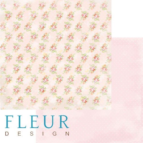 Double-sided sheet of paper Fleur Design Girls "Flower meadow", size 30. 5x30. 5 cm, 190 gr/m2