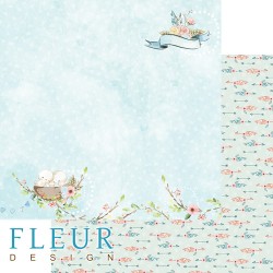 Double-sided sheet of paper Fleur Design Tender age 