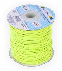 Elastic cord (elastic band), light green, width 2 mm, length 1 m