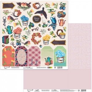 Double-sided sheet of paper Mr. Painter "Fairy Tales of August-7" size 30. 5X30. 5 cm, 190g/m2