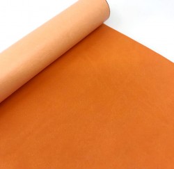 Binding leatherette Italy, Bright orange matte color, 50X35 cm, 225 g /m2 