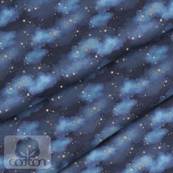 Ткань 100% хлопок Польша "Звёздное небо", размер 50Х50 см