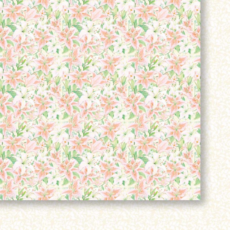 Double-sided sheet of paper Galeria papieru "Field Lilies-06", size 30x30 cm, 200 g/m2