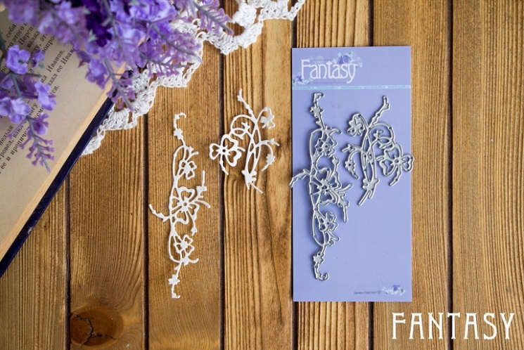 Ножи для вырубки Fantasy "Клевер - бордюр, клевер - пучок", размер 5,5*3,5 см и 9,5*3 см 