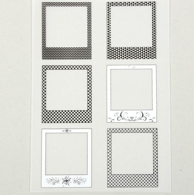 Decorative tracing paper "Frames", A4 size, 1 sheet