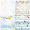BeeShabby "Boy Story 2" double-sided paper set, 8 sheets, size 30. 5X30. 5 cm, 190 gr/m2