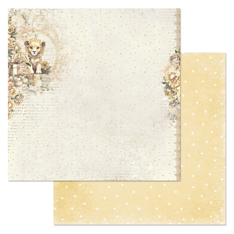 Двусторонний лист "Плюшевые малыши. Левушка", размер 30*30 см, 180гр (ScrapMania)