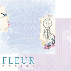 Двусторонний лист бумаги Fleur Design Веление сердца "Дивный сад", размер 30,5х30,5 см, 190 гр/м2