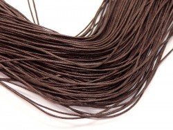 Вощеный шнур 1 мм, цвет Шоколадный, отрез 1 м