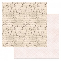 Двусторонний лист бумаги ScrapMania "Фономикс. Свадебный букет. Музыка", размер 30х30 см, 180 гр/м2