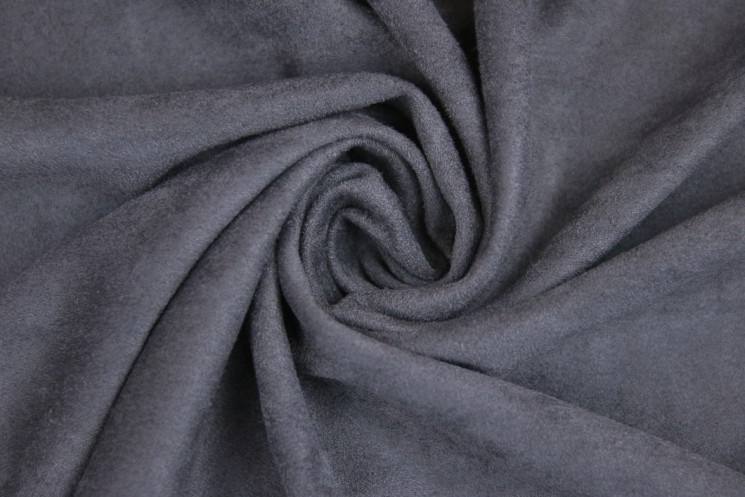 Double-sided suede "Gray-purple", size 25x50 cm 