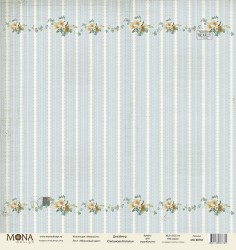 Односторонний лист бумаги MonaDesign Нежность "Яблоневый цвет" размер 30,5х30,5 см, 190 гр/м2