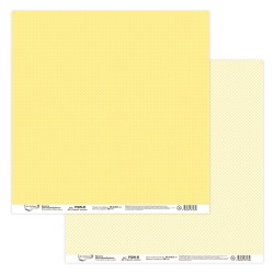 Двусторонний лист бумаги Mr. Painter "Горошек,клетка-404" размер 30,5Х30,5 см, 190г/м2