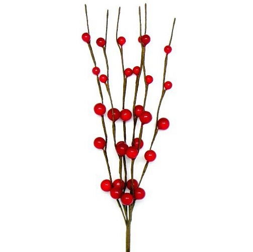 Decorative bouquet "Needlework" red
